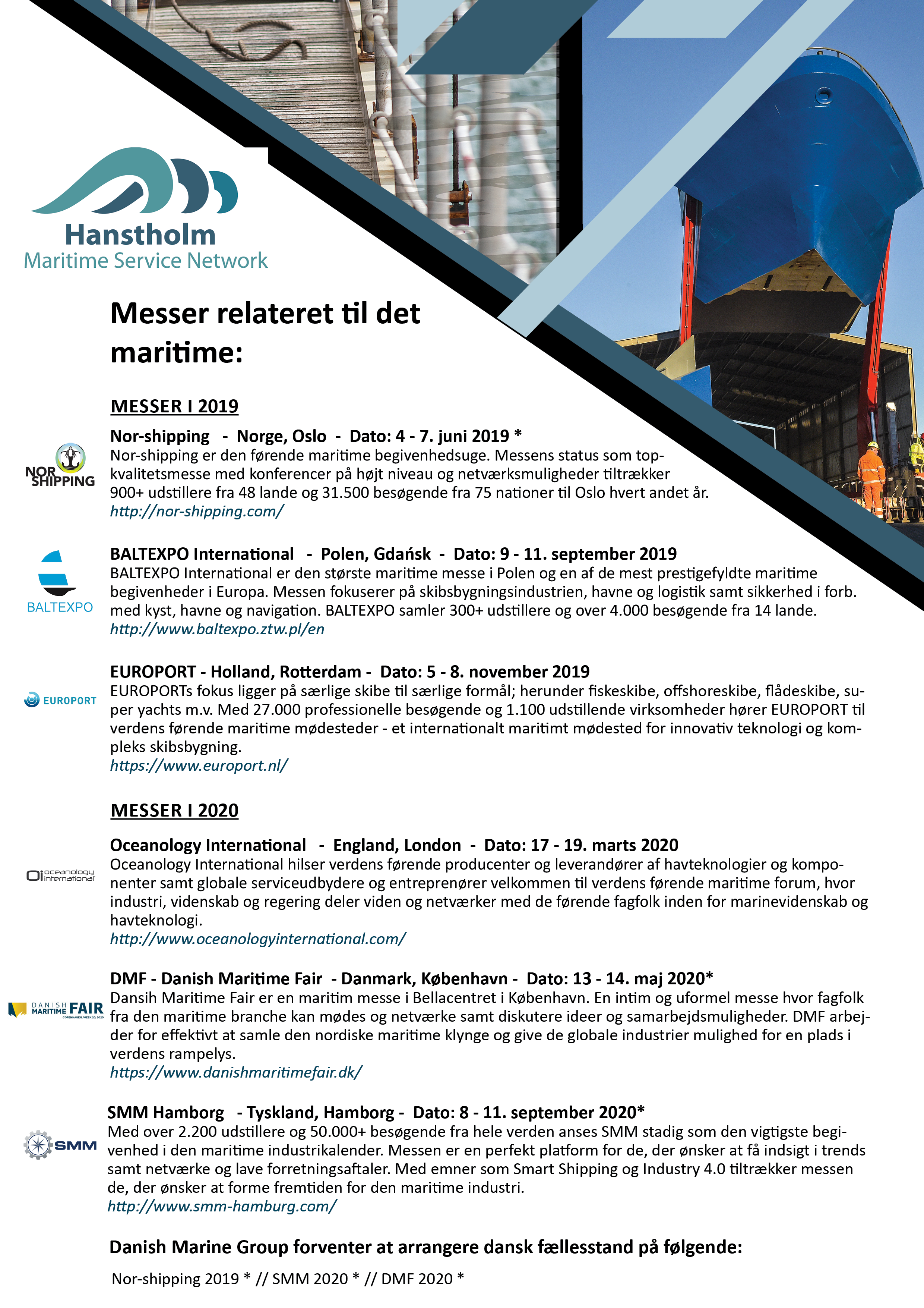HMSN Messe liste Maritime 2019